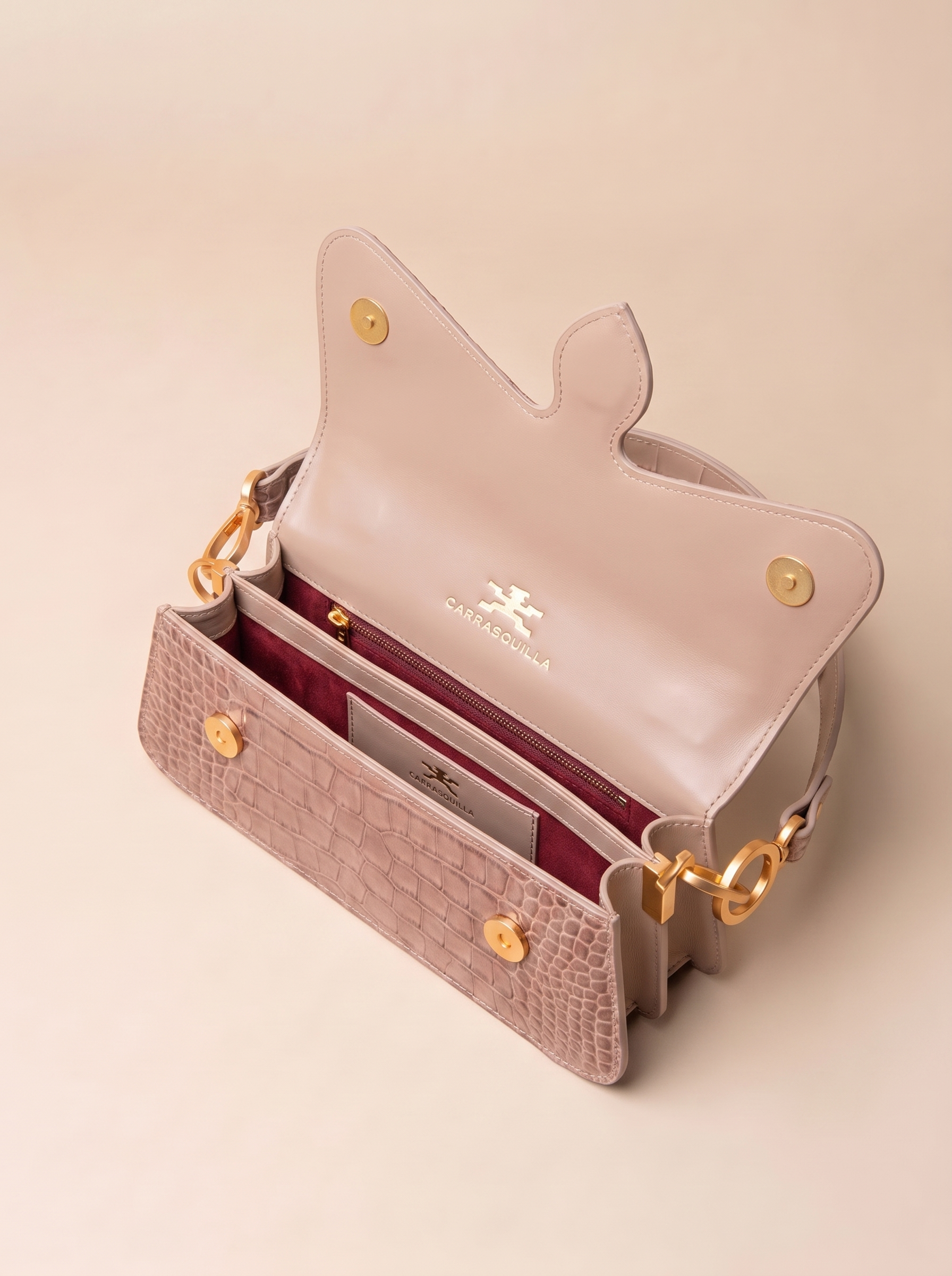 Carrasquilla Baguette – Leather Shoulder Bag – Arena