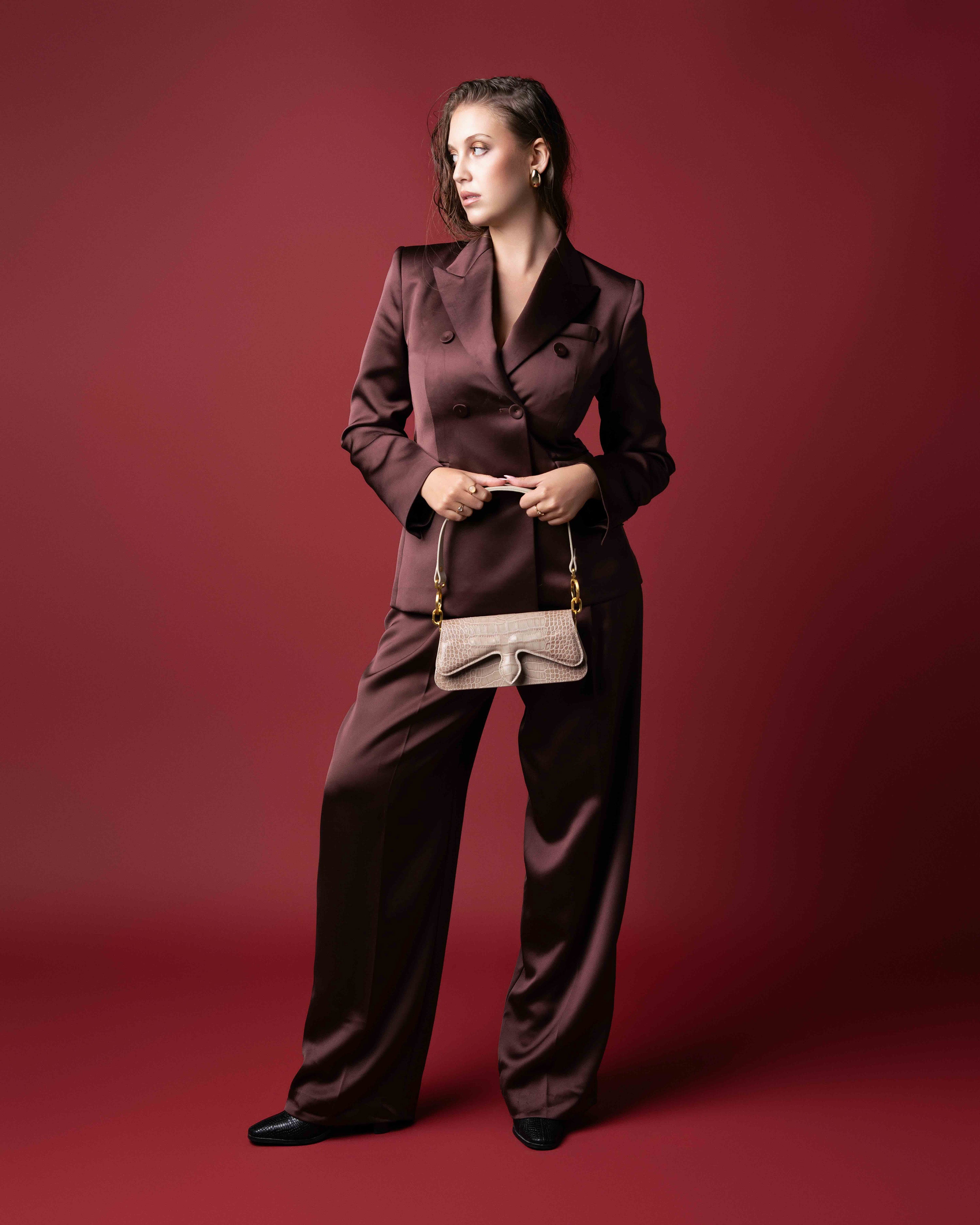 Carrasquilla Baguette – Leather Shoulder Bag – Arena