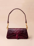 Carrasquilla Baguette – Leather Shoulder Bag – Vino