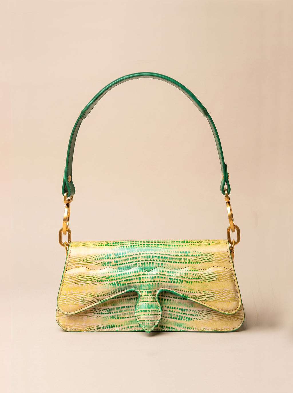 Carrasquilla Baguette – Leather Shoulder Bag – Esmeralda