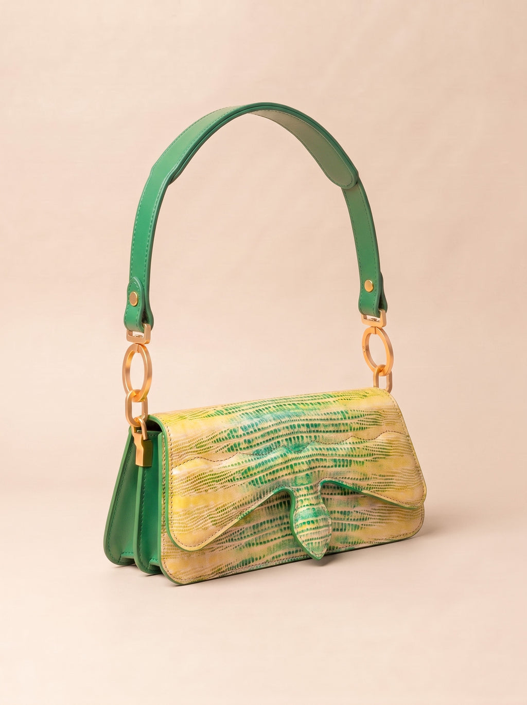 Carrasquilla Baguette – Leather Shoulder Bag – Esmeralda