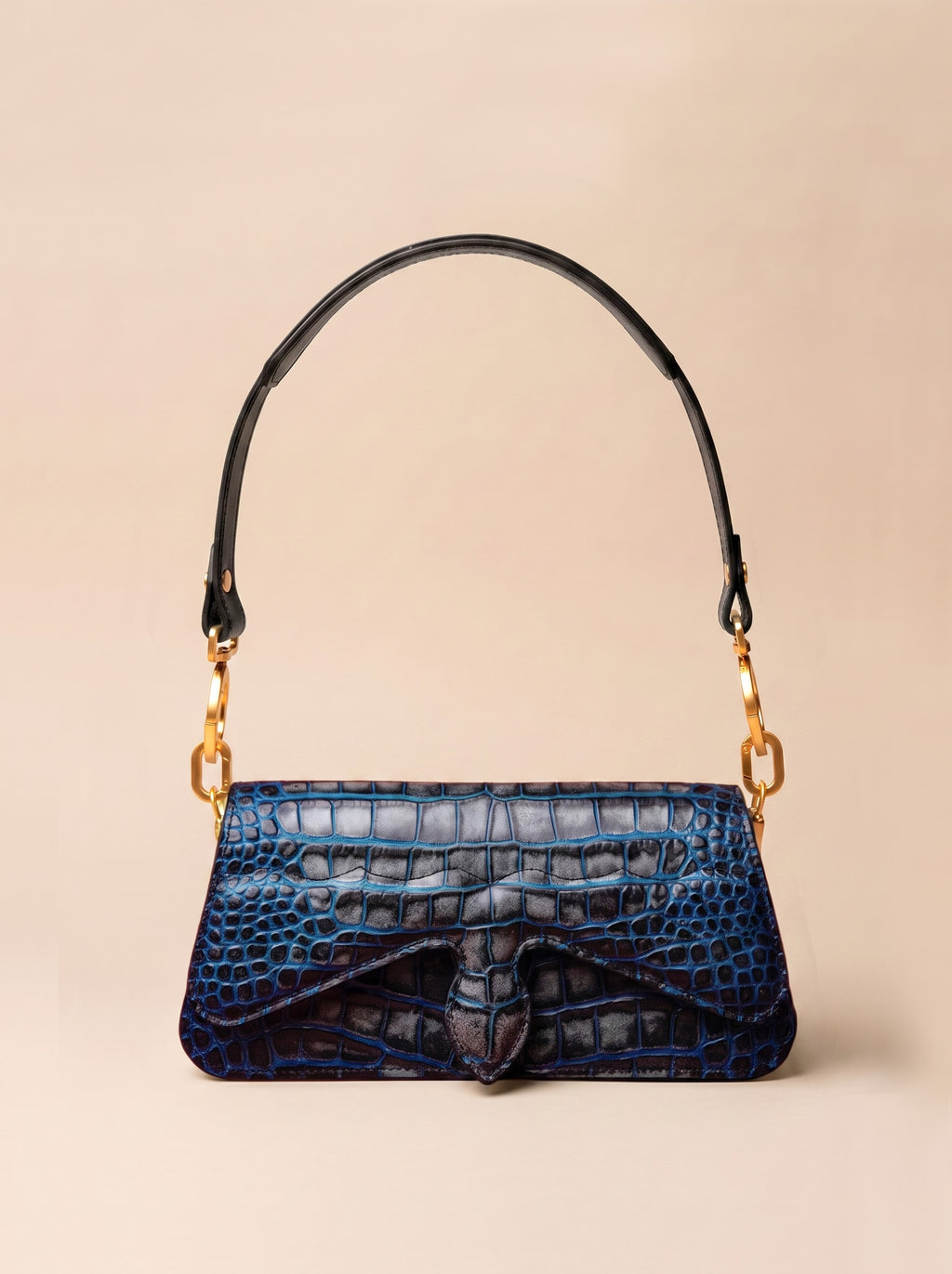 Carrasquilla Baguette – Leather Shoulder Bag – Medianoche