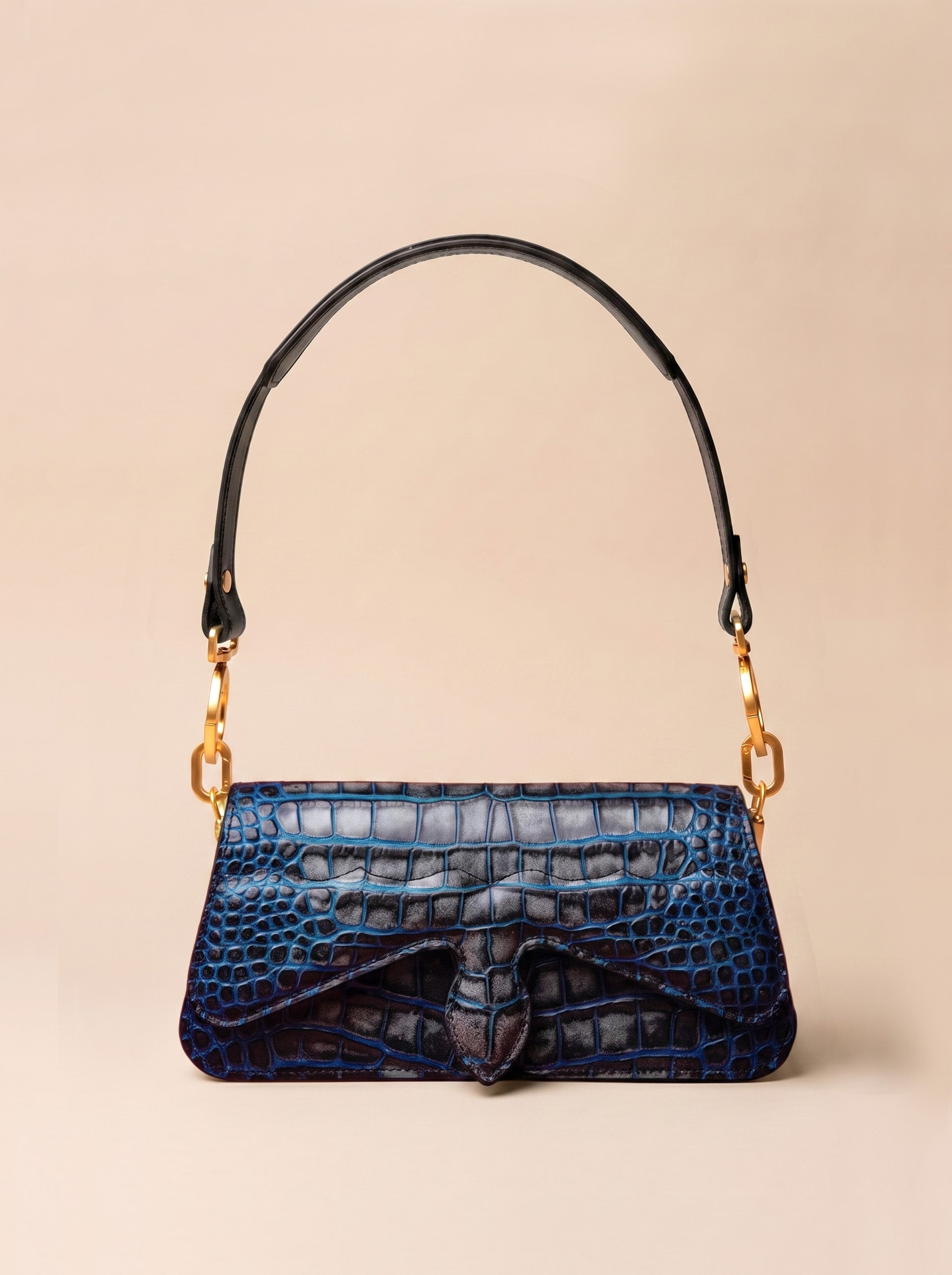 Carrasquilla Baguette – Leather Shoulder Bag – Medianoche