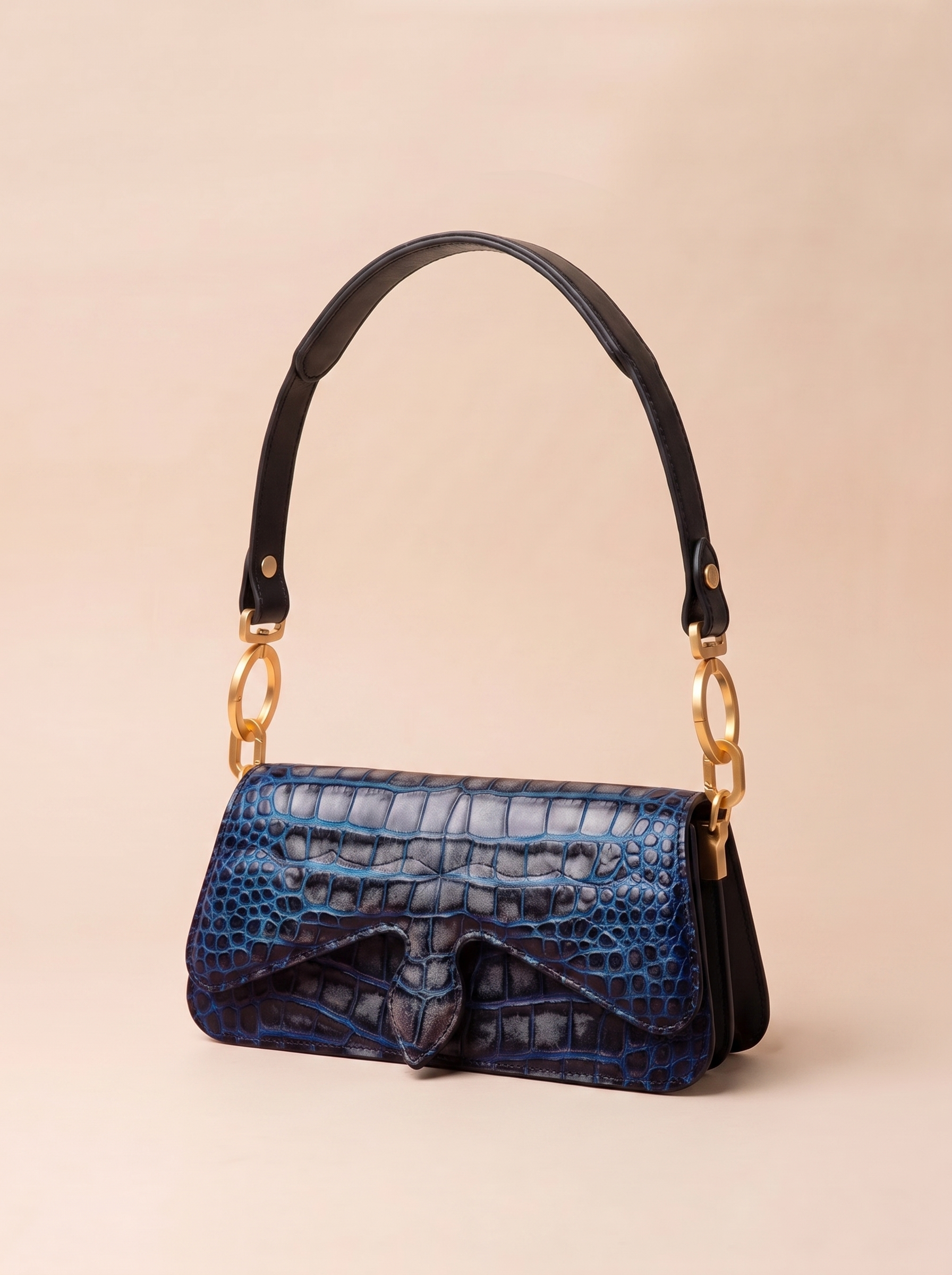Carrasquilla Baguette – Leather Shoulder Bag – Medianoche