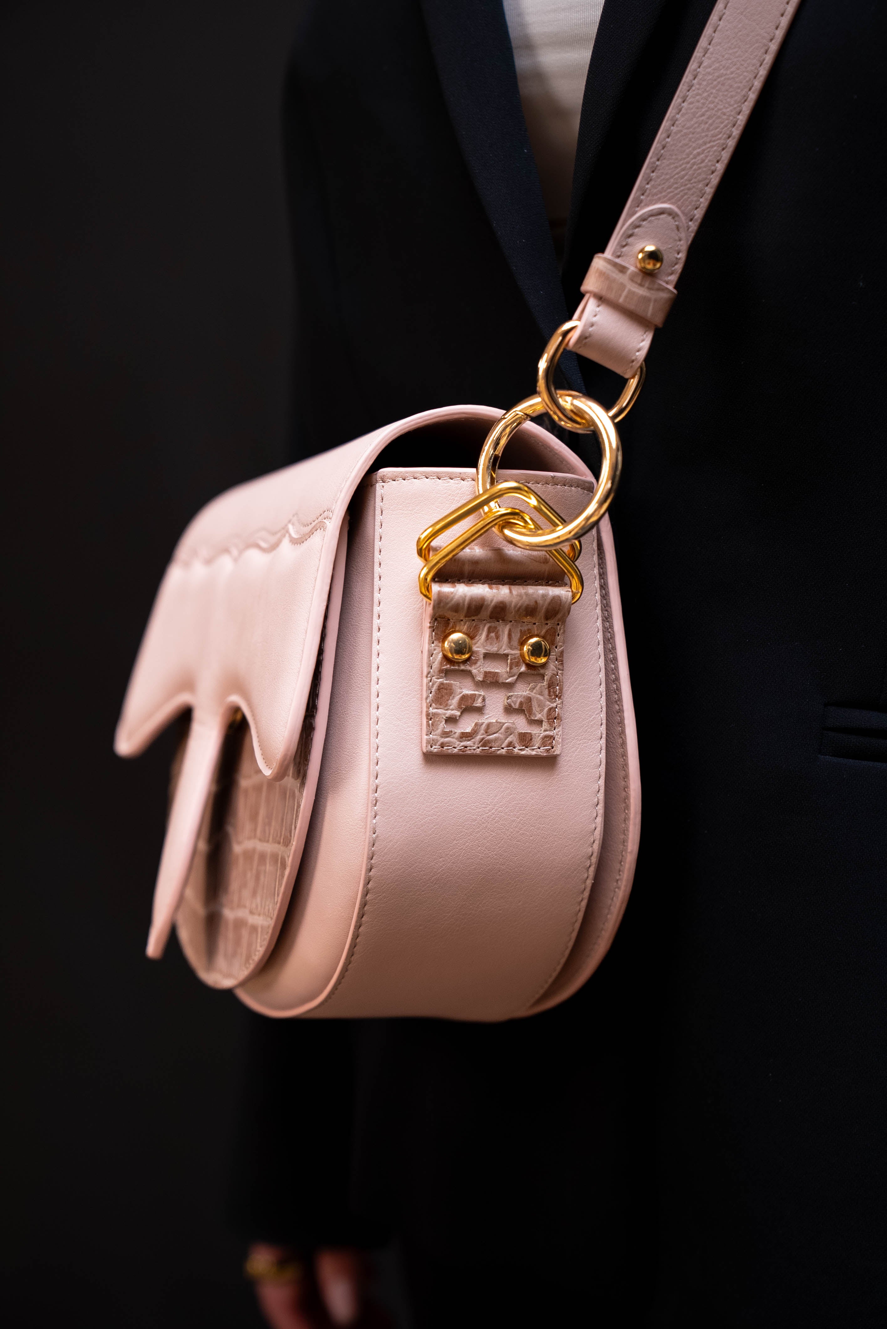 Carrasquilla Classic La Patrona – Leather Shoulder Bag - Rosé