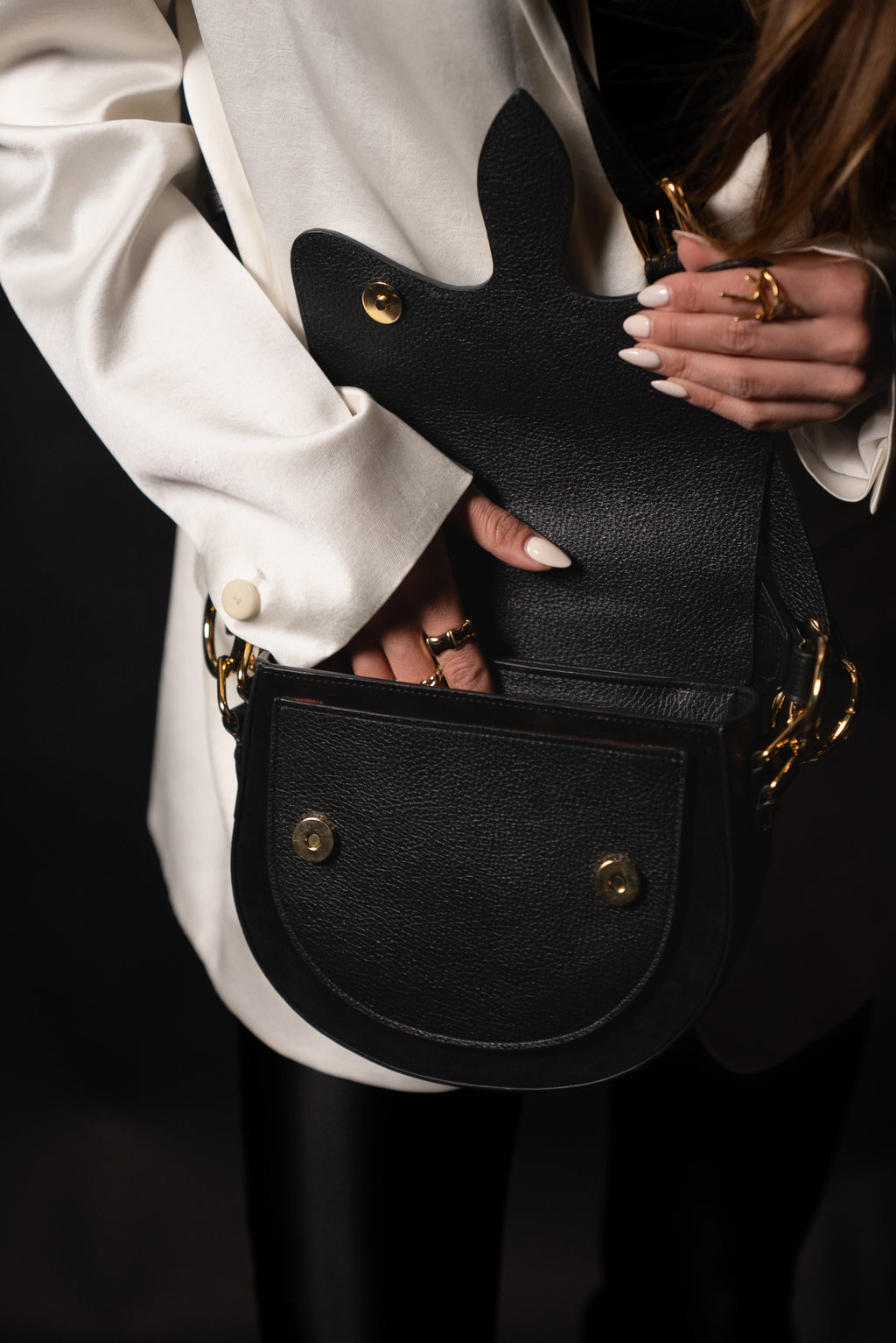 Carrasquilla Classic El Patrón – Leather Shoulder Bag - Negro