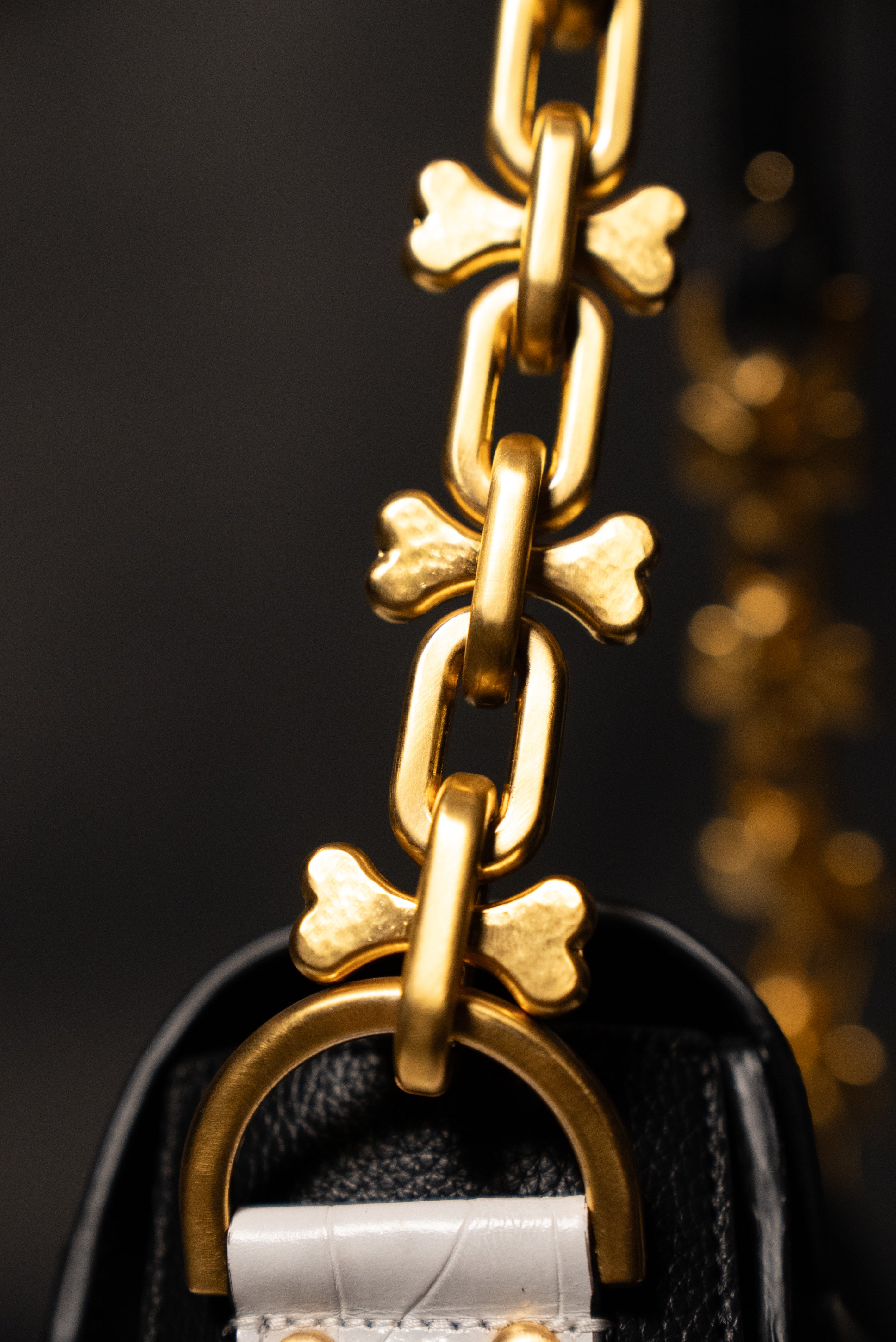 Carrasquilla Classic Don Juan – Leather Shoulder Bag - Negro/Blanco