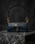 Carrasquilla Baguette – Leather Shoulder Bag – Medianoche
