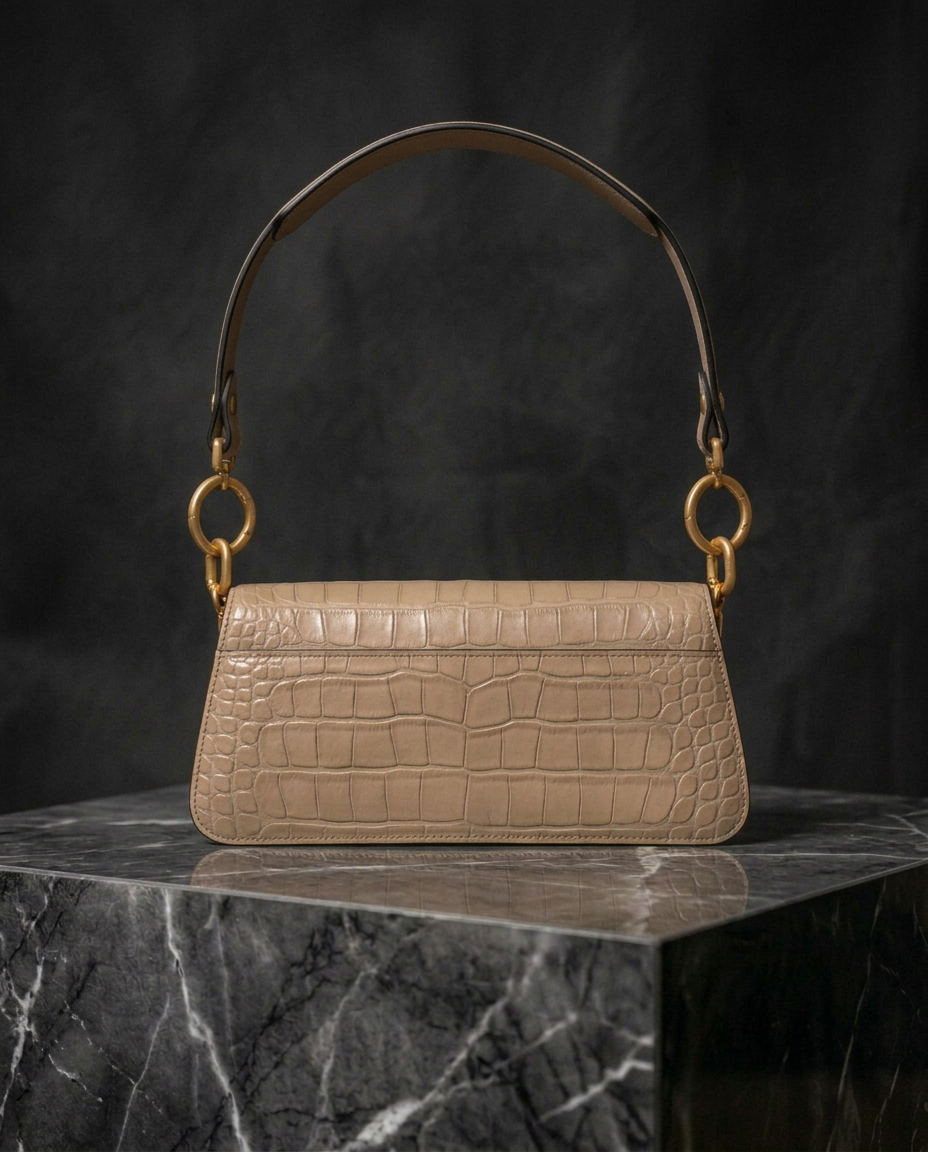 Carrasquilla Baguette – Leather Shoulder Bag – Arena