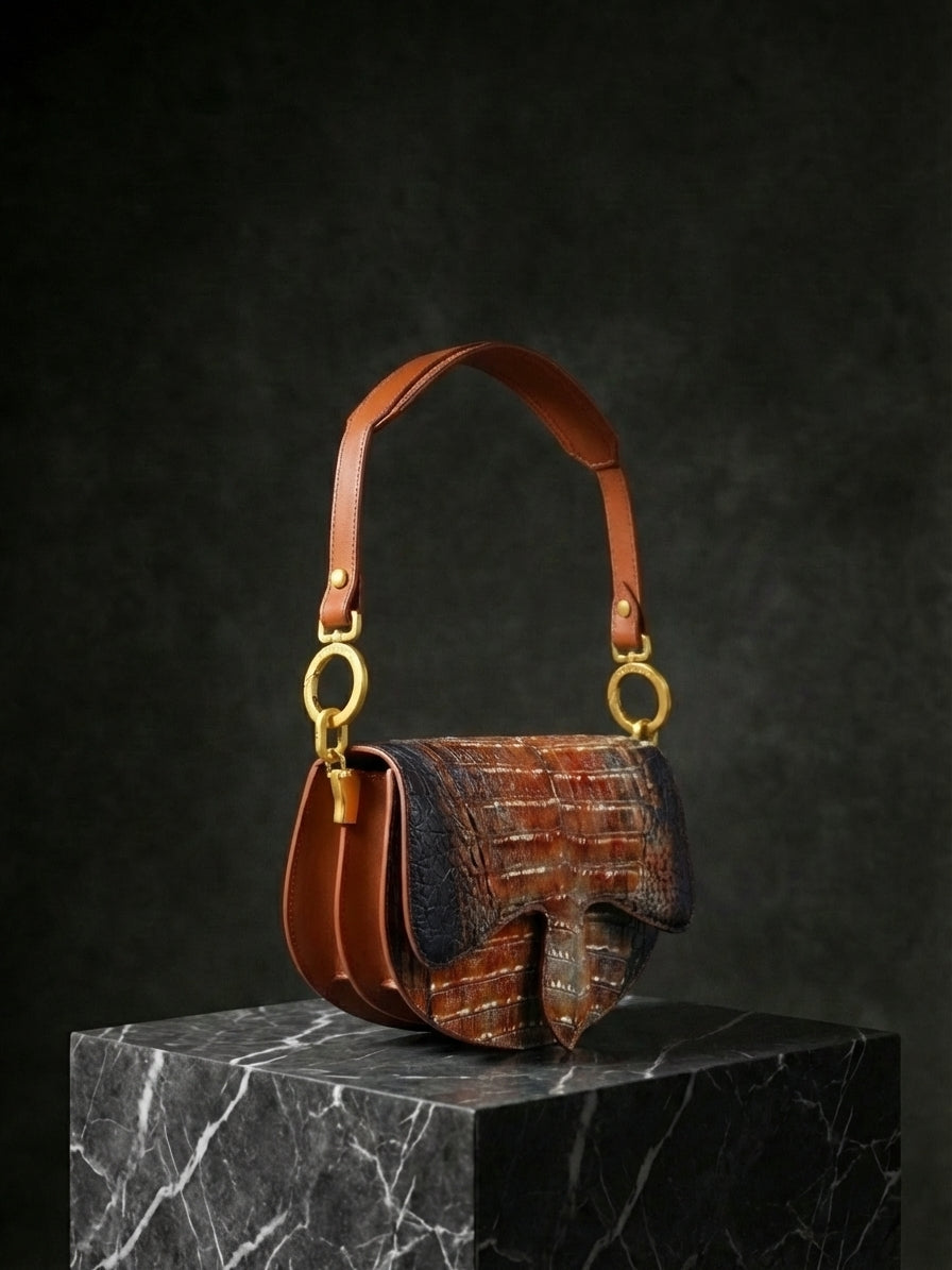 Carrasquilla Mini – Leather Shoulder Bag – Caramelo