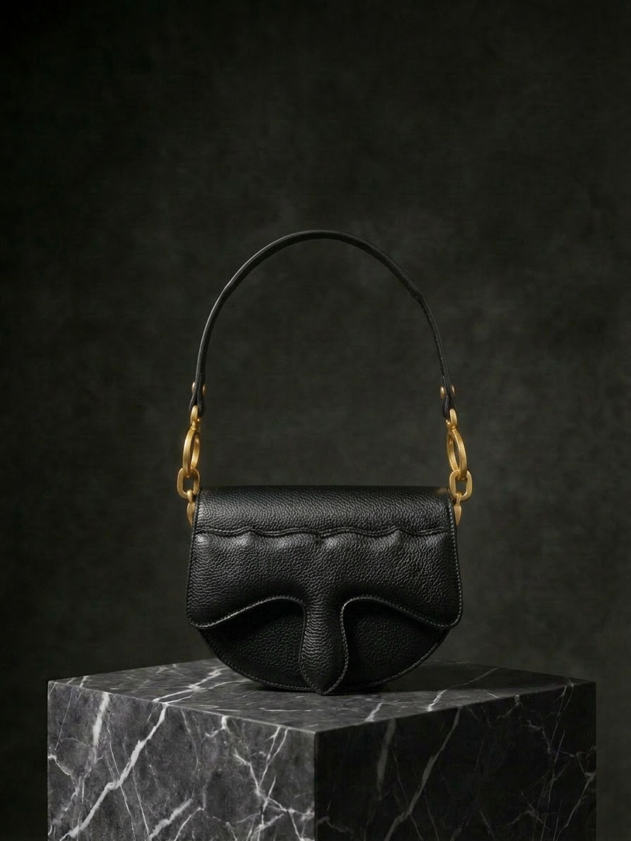 Carrasquilla Mini – Leather Shoulder Bag – Negro