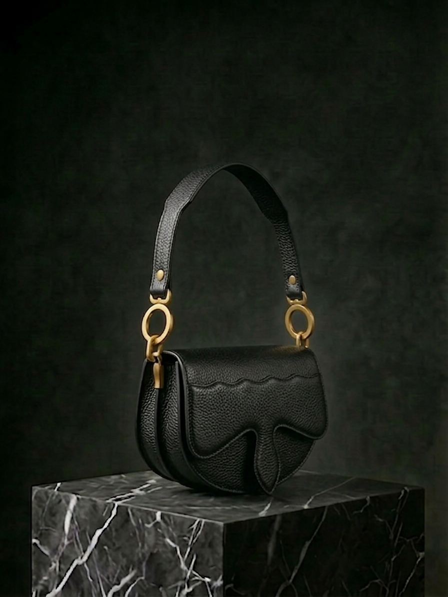 Carrasquilla Mini – Leather Shoulder Bag – Negro
