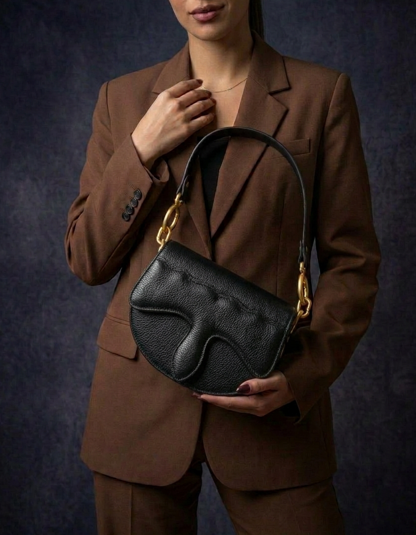 Carrasquilla Mini – Leather Shoulder Bag – Negro