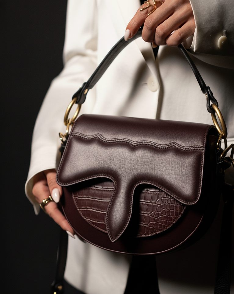 Carrasquilla Classic – Leather Shoulder Bag - Vino