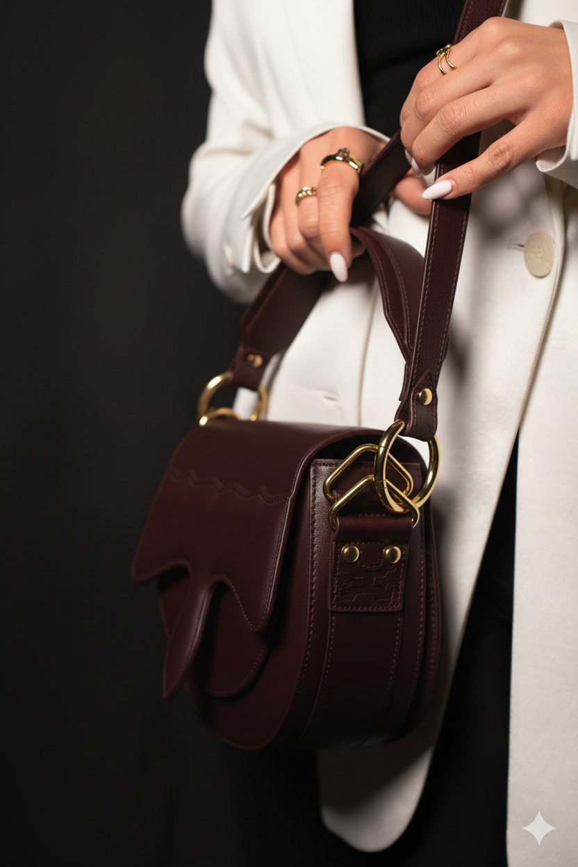 Carrasquilla Classic – Leather Shoulder Bag - Vino