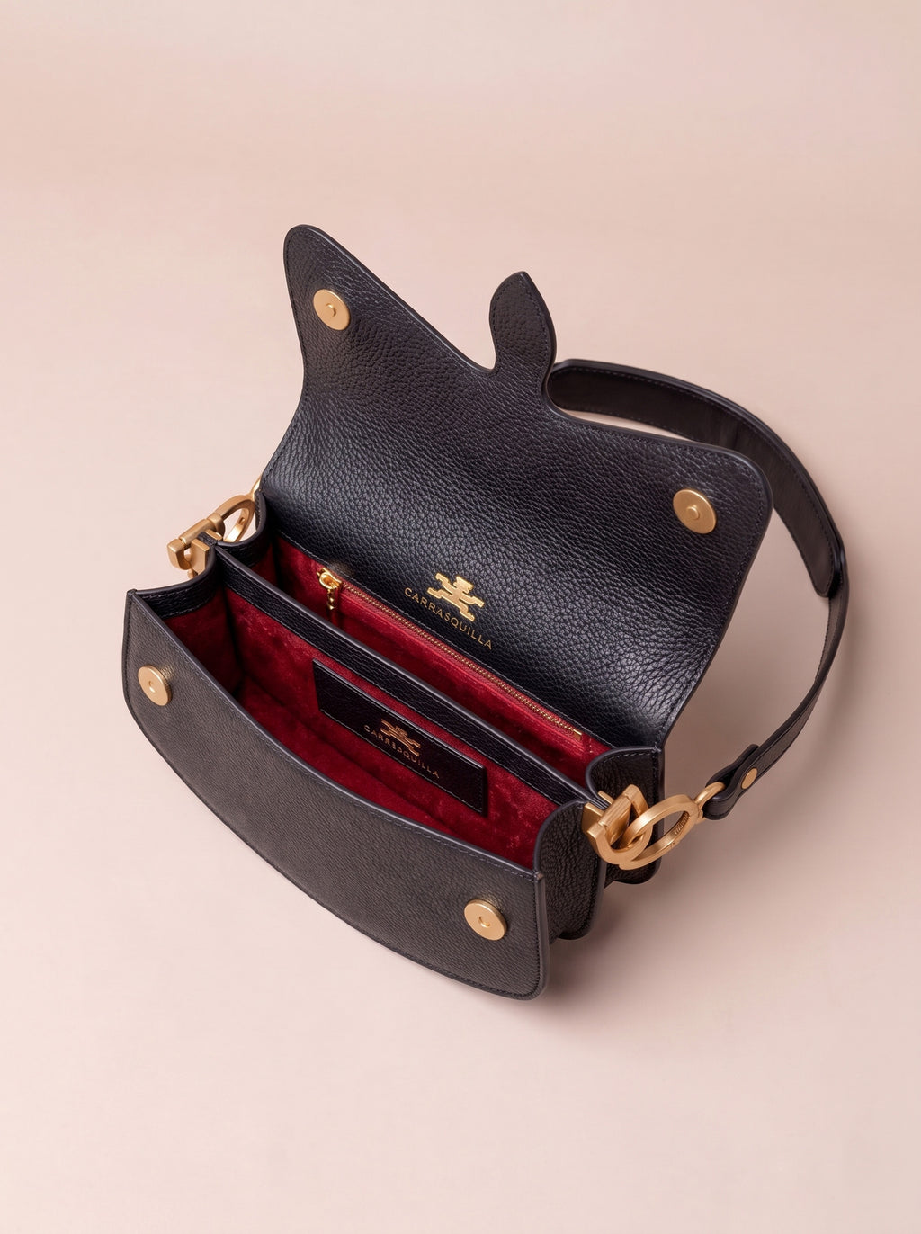 Carrasquilla Mini – Leather Shoulder Bag – Negro