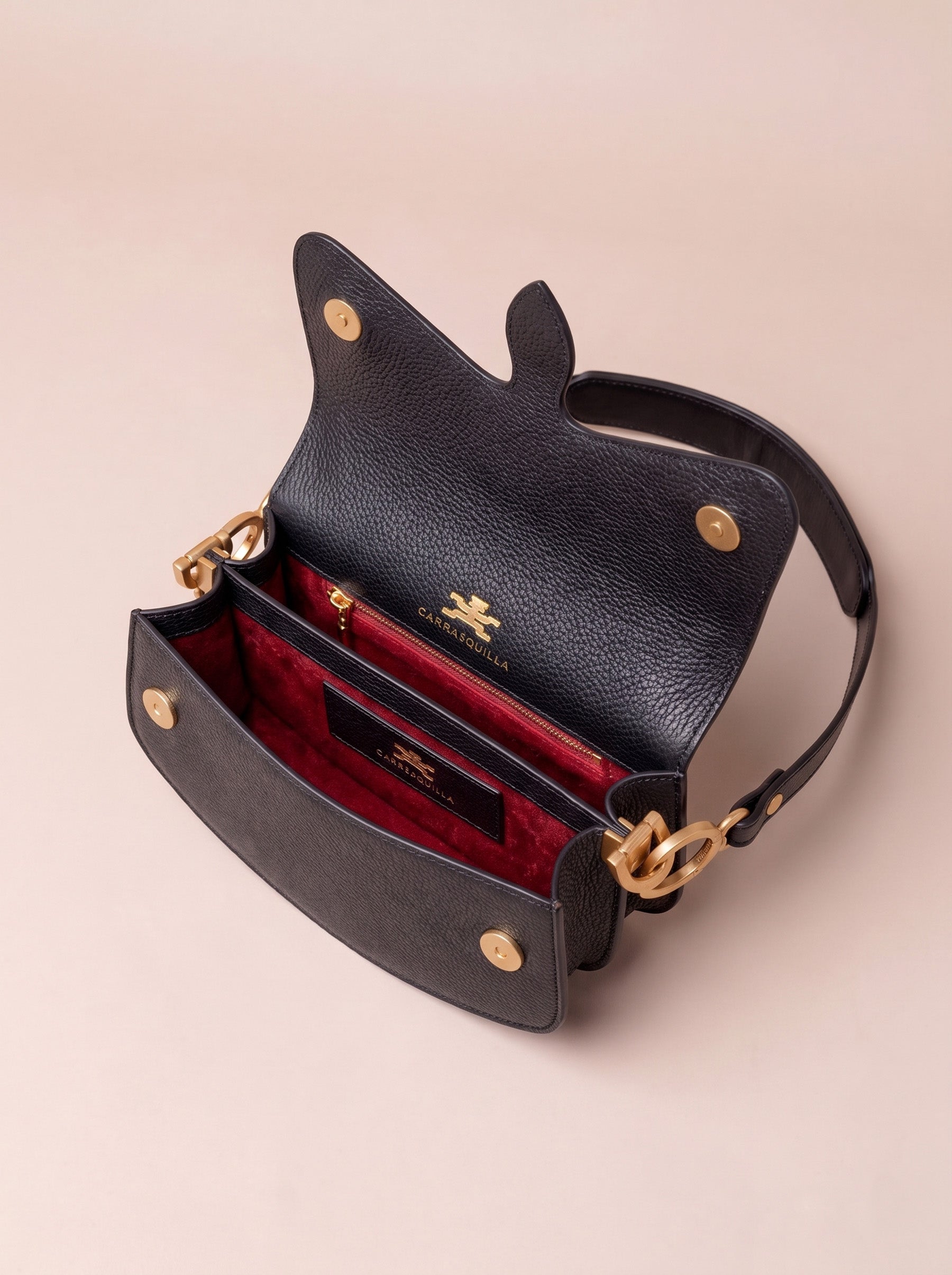 Carrasquilla Mini – Leather Shoulder Bag – Negro