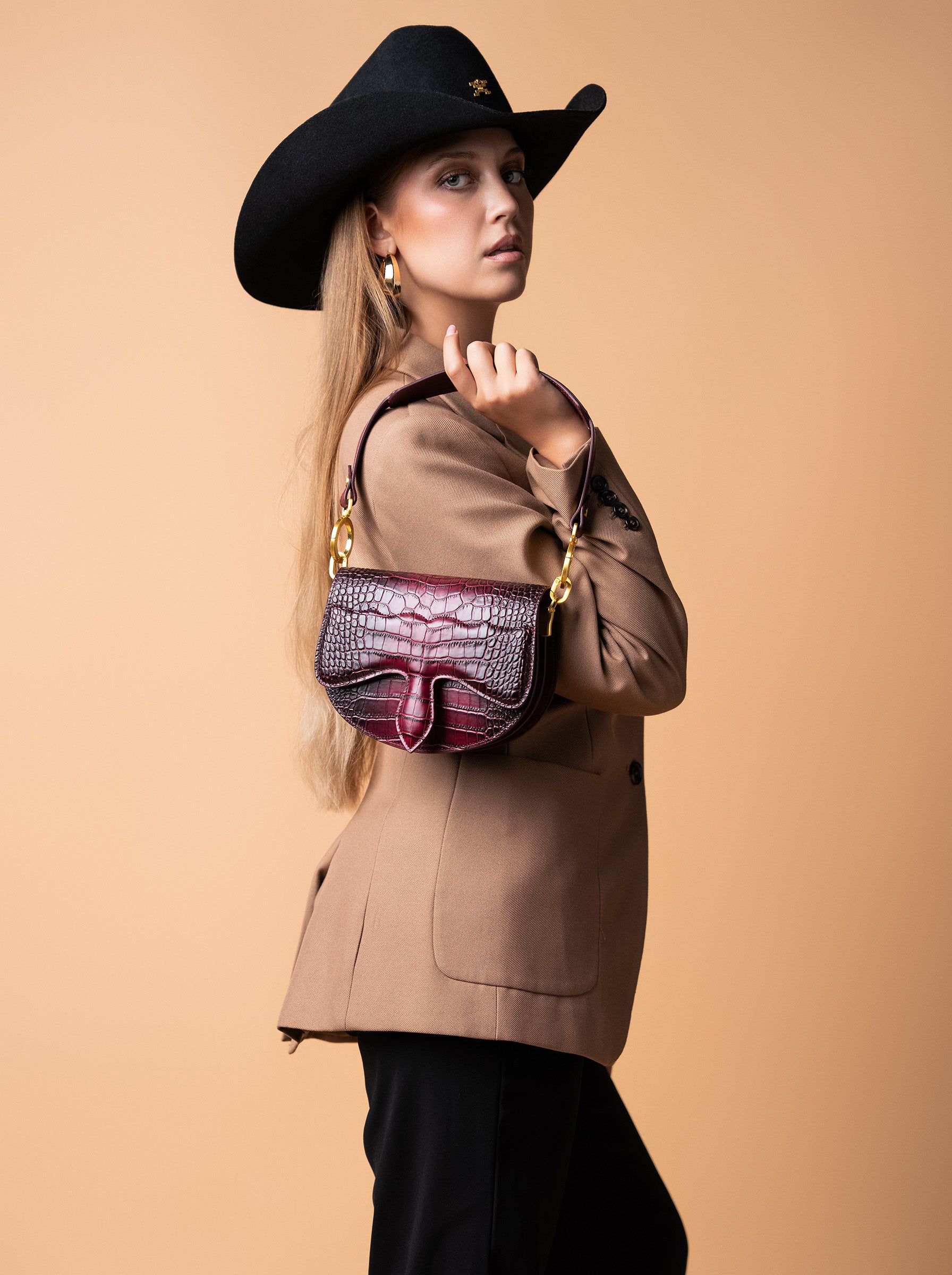 Carrasquilla Mini – Luxury Leather Shoulder Bag – Vino