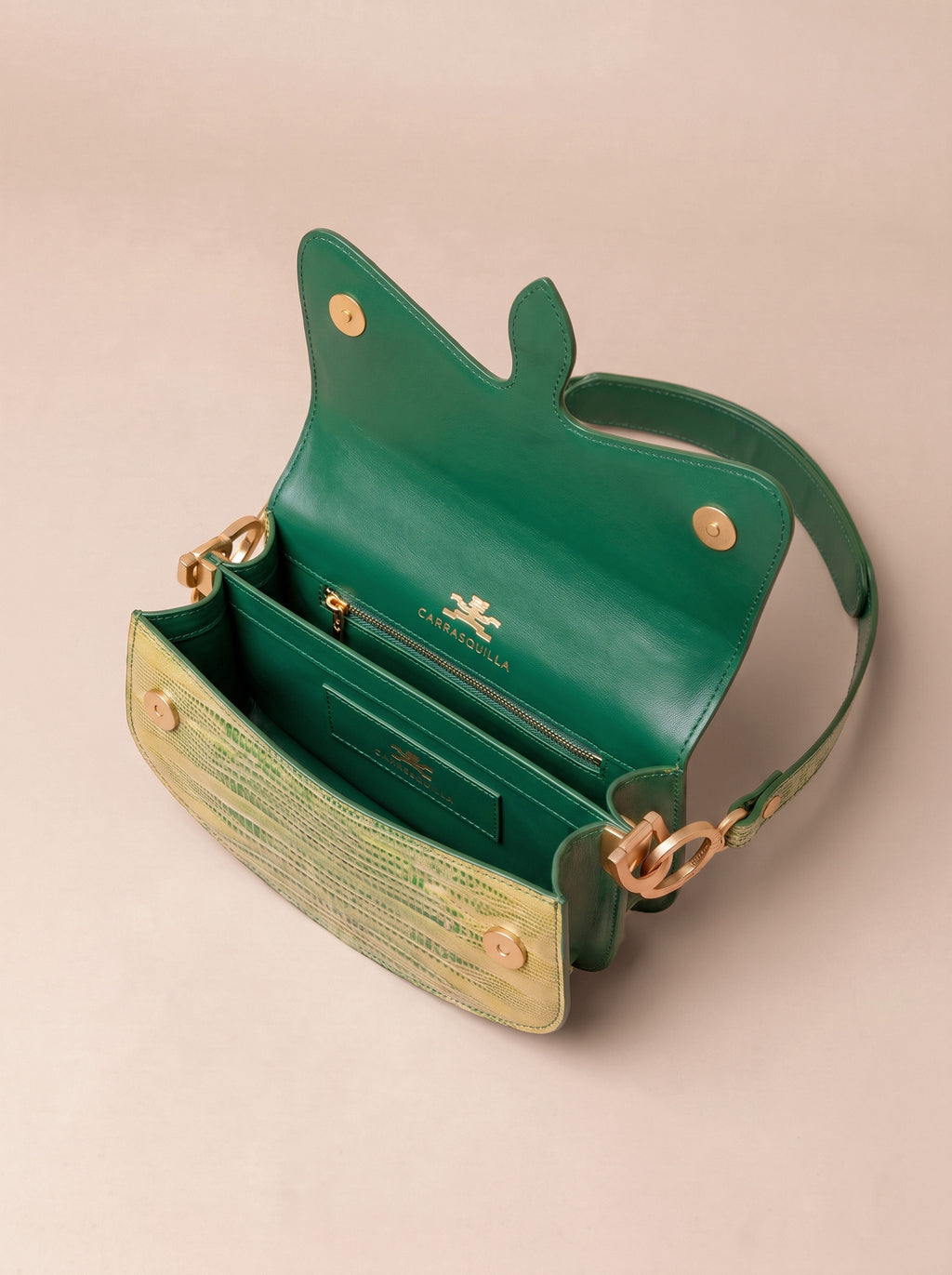 Carrasquilla Mini – Leather Shoulder Bag – Esmeralda