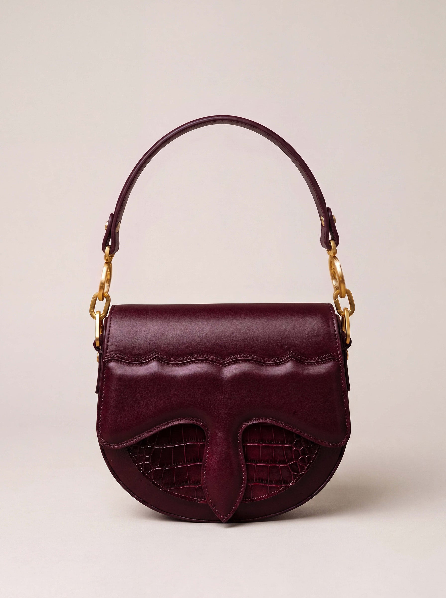 Carrasquilla Classic – Leather Shoulder Bag - Vino
