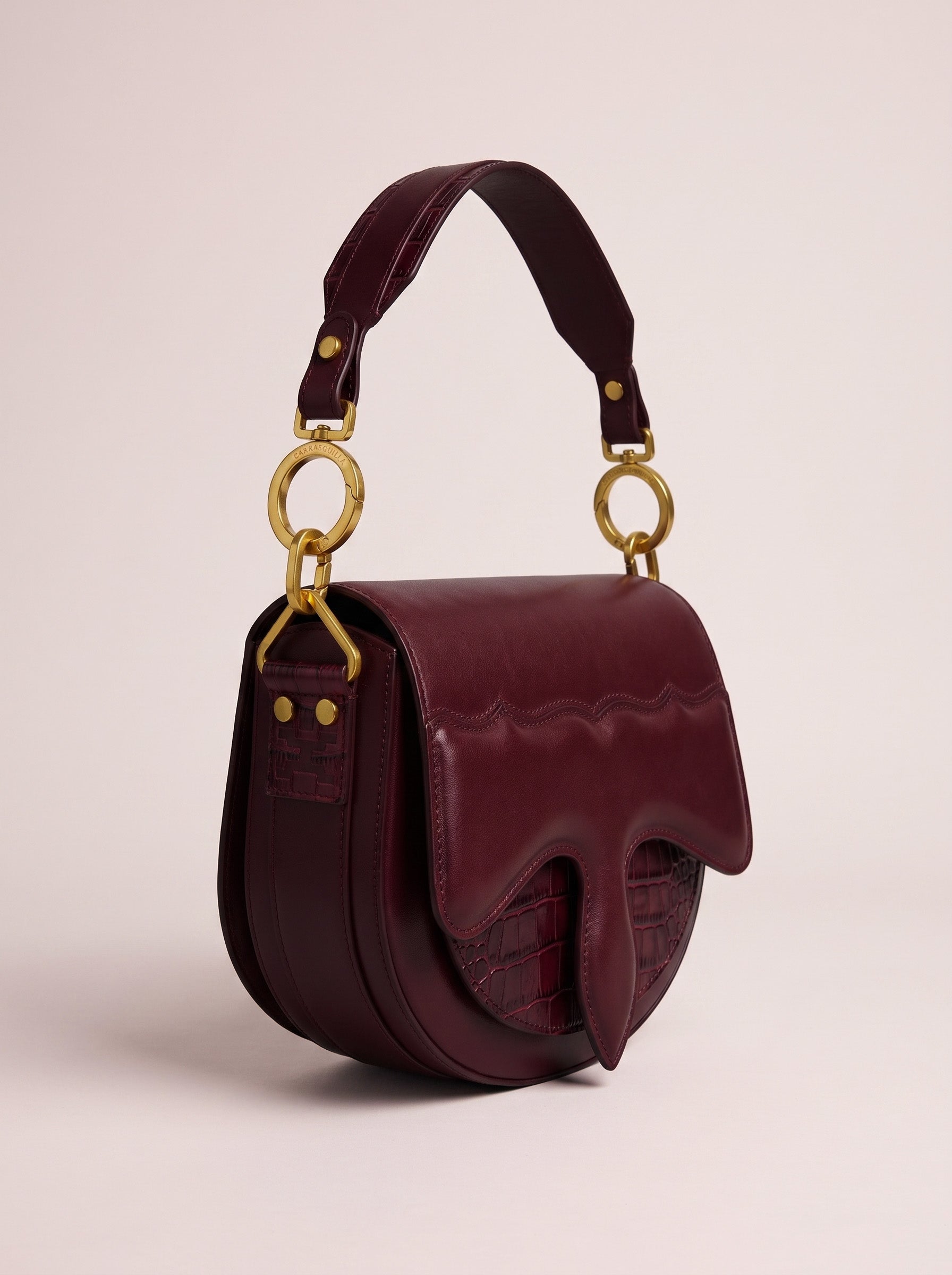 Carrasquilla Classic – Leather Shoulder Bag - Vino