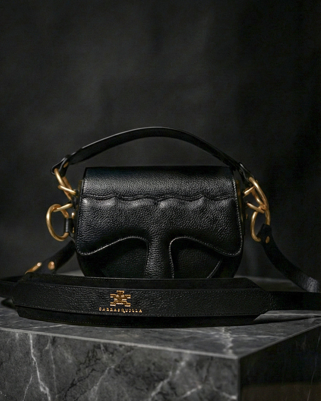 Carrasquilla Classic El Patrón – Leather Shoulder Bag - Negro